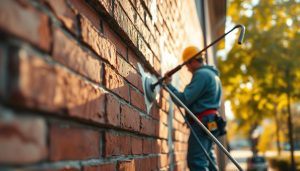 Nettoyage façade en brique Québec